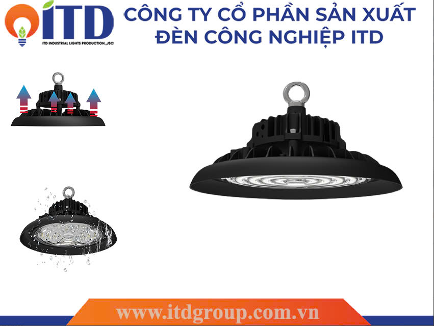 Đèn UFO nhà xưởng 150W-3000K
